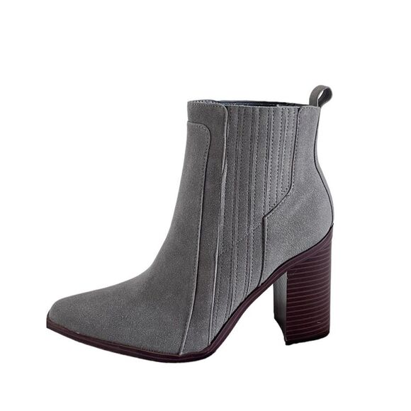Marc Fisher NEW Women's Light Gray Alva Pointy Toe Ankle Booties 8 - Picture 5 of 7
